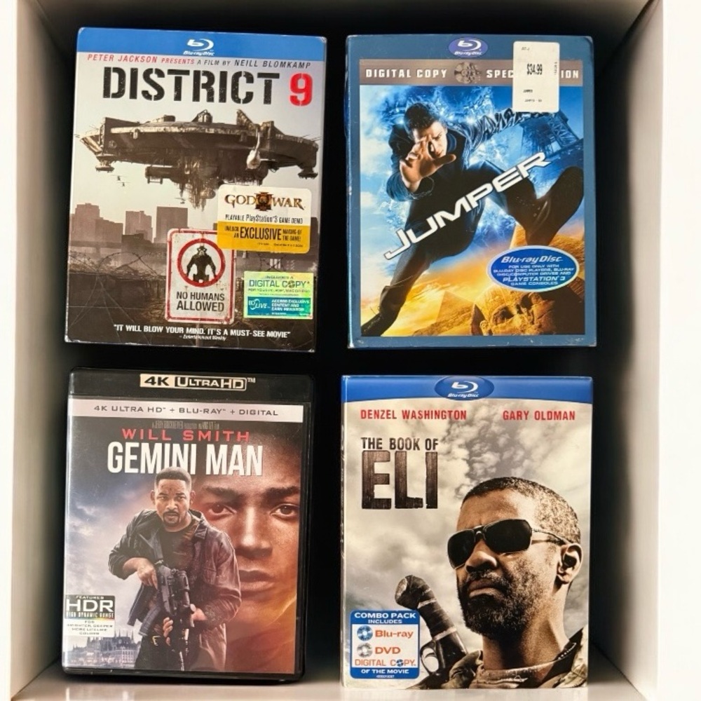 Group Of Four Miscellaneous Blu-Ray DVD’s